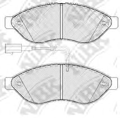 Купить NIBK PN0474W Колодки тормозные дисковые (с датчиком износа) FIAT DUCATO, CITROEN JUMPER, PEUGEOT BOXER (250) PN0474W