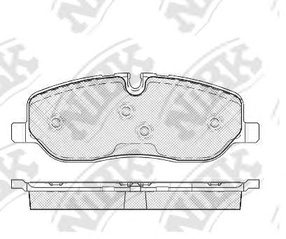 Купить NIBK PN0484 Колодки передние (LR DISCOVERY III 04/RANGE ROVER 02) PN0484