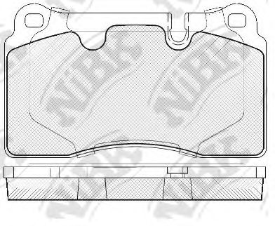 Купить NIBK PN0486 Колодки передние (VW TOUAREG (7L_, 7P5)) PN0486