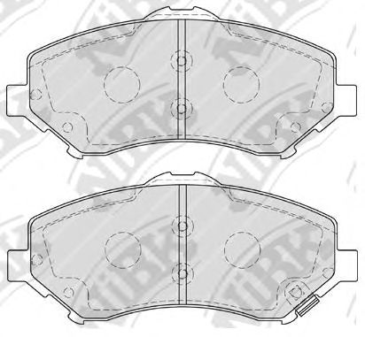 Купить NIBK PN0496 Колодки тормозные дисковые CHRYSLER VOYAGER/JEEP CHEROKEE/WRANGLER 07- PN0496