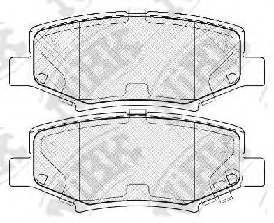 Купить NIBK PN0497 Колодки тормозные дисковые PN0497