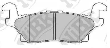 Купить NIBK PN0499 Колодки тормозные дисковые HUMMER H3 3.5L 05-, 5.3L 08- PN0499