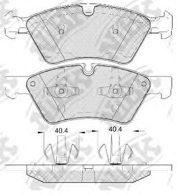 Купить NIBK PN0500W Колодки передние (MB W164 (ML)/X164 (GL)/W211/W251 04) (с датчиком) PN0500W