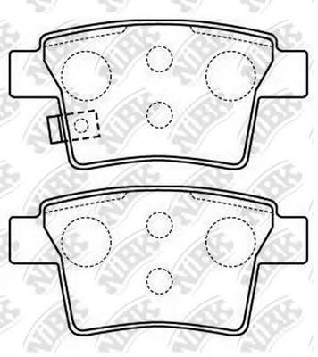 Купить NIBK PN0501 Колодки тормозные дисковые FORD MONDEO III 09.04-/JAGUAR X-TYPE PN0501