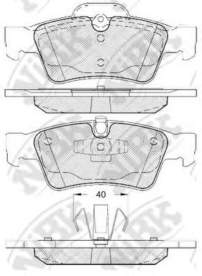Купить NIBK PN0507 Колодки тормозные MERCEDES-BENZ W164 ML 05/W251 R-CLASS 06 задние PN0507