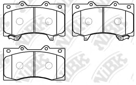 Купить NIBK PN0555 Колодки тормозные дисковые NISSAN PATROL 5.6 2010 PN0555