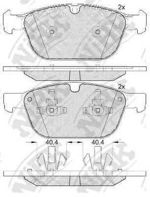 Купить NIBK PN0571 Колодки тормозные дисковые VOLVO XC 60 08- PN0571
