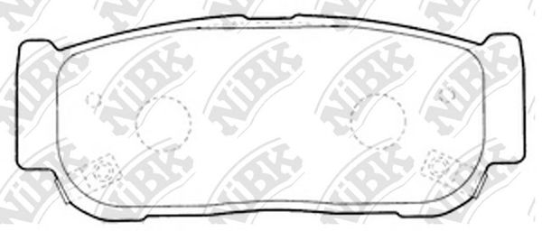 Купить NIBK PN0797 Колодки тормозные задние KIA SORENTO (JC) 2.4-3.5 02- PN0797