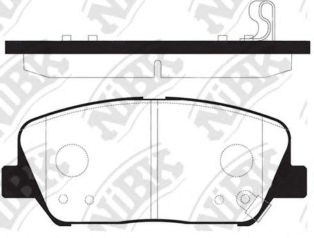 Купить NIBK PN11001 Колодки тормозные дисковые HYUNDAI i30/ELANTRA 11-/CEED R16 12- PN11001