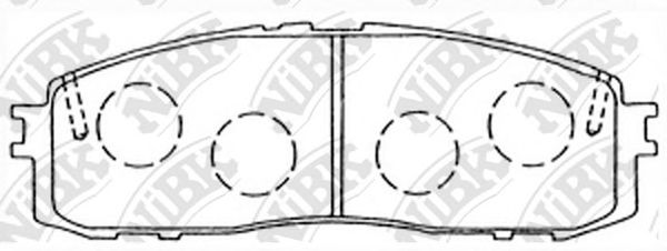 Купить NIBK PN1142 Колодки тормозные дисковые TOYOTA CROWN (_S14_, _S13_) SUPRA (_A7_) PN1142