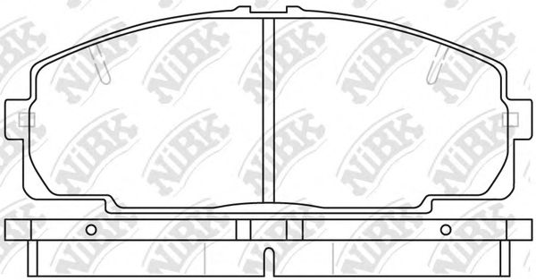 Купить NIBK PN1237 Колодки тормозные передние TOYOTA HIACE 2.0-2.7 84- PN1237