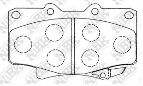 Купить NIBK PN1242 Колодки передние (TOYOTA LAND CRUISER 87-97) PN1242
