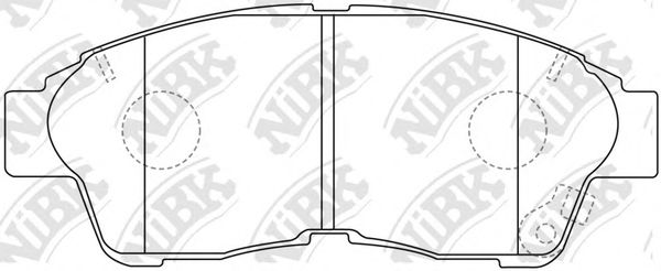 Купить NIBK PN1322 Колодки передние (COROLLA 9201/CARINA E 9296/RAV 4 9495) PN1322