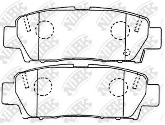 Купить NIBK PN1323 Колодки тормозные дисковые TOYOTA AVALON 1995-2005 PN1323