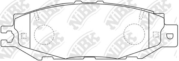 Купить NIBK PN1326 Колодки тормозные дисковые PN1326