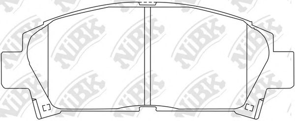 Купить NIBK PN1362 Колодки тормозные передние TOYOTA CAMRY 91-96/CELICA 2.0 93-99 PN1362