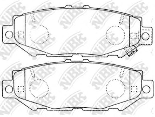 Купить NIBK PN1363 Колодки тормозные LEXUS GS 300 93-97/TOYOTA SUPRA 3.0 93-98 задние PN1363