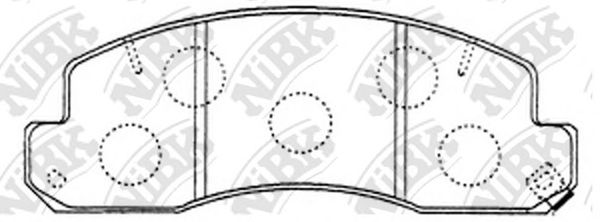 Купить NIBK PN1388 Колодки тормозные дисковые PN1388