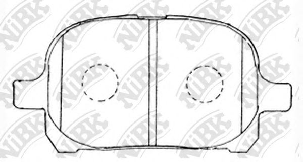 Купить NIBK PN1401 Колодки тормозные дисковые TOYOTA HARRIER 2000-2003 PN1401