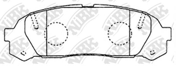 Купить NIBK PN1409 Колодки тормозные дисковые TOYOTA Crown GS151 98-01 PN1409