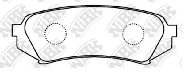 Купить NIBK PN1412 Колодки задние (TOYOTA LAND CRUISER 100 9807/LEXUS LX470 9807) PN1412