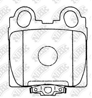 Купить NIBK PN1421 Колодки задние (LEXUS GS 3.0-4.3 97-/IS 2.0-3.0 99-) PN1421
