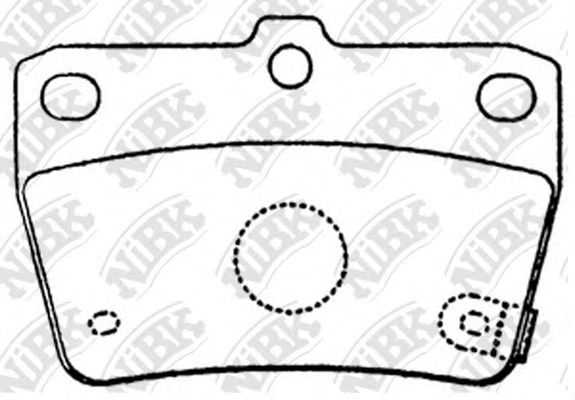 Купить NIBK PN1424 Колодки тормозные дисковые TOYOTA Rav4 00-05 PN1424