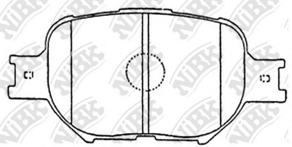 Купить NIBK PN1430 Колодки тормозные TOYOTA CELICA/COROLLA 1.8-2.0D 99- передние PN1430