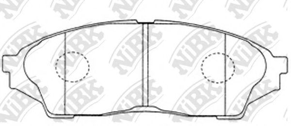 Купить NIBK PN1434 Колодки тормозные дисковые TO Crown GS151 98-01 PN1434