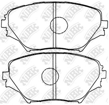 Купить NIBK PN1447 Колодки тормозные дисковые TOYOTA RAV 4 00-05 PN1447