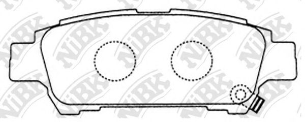 Купить NIBK PN1449 Колодки задние (TOYOTA AVENSIS VERSO 2.0 01-/PREVIA 2.0-2.4 00-) PN1449