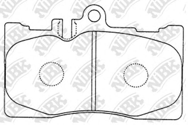 Купить NIBK PN1455 Колодки тормозные (передние)