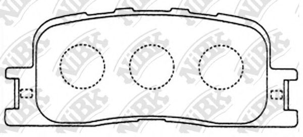 Купить NIBK PN1458 Колодки задние (TOYOTA CAMRY (_V30_) 2.4/3.0 0104/HIGHLANDER 0007) PN1458