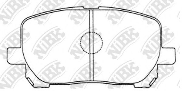 Купить NIBK PN1470 Колодки передние (TOYOTA AVENSIS VERSO 2.0/2.0D 01-) PN1470