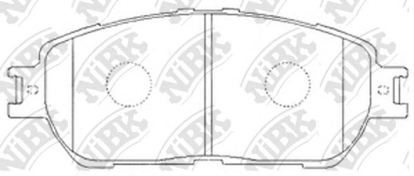 Купить NIBK PN1480 Колодки тормозные дисковые TOYOTA CAMRY 2001-2006 PN1480