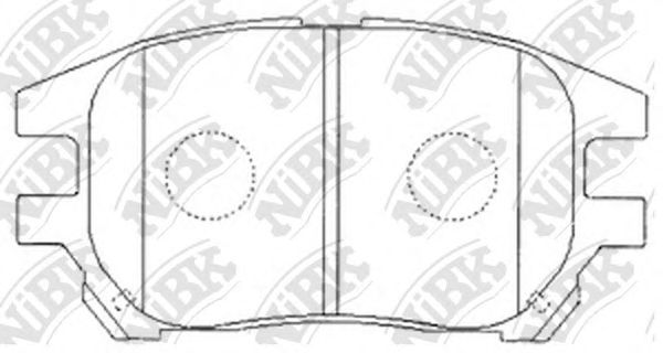 Купить NIBK PN1481 Колодки тормозные дисковые LEXUS RX 2000-2003 PN1481