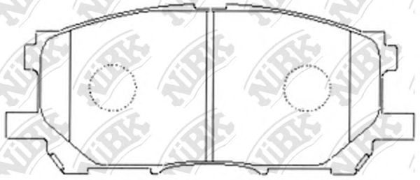 Купить NIBK PN1497 Колодки передние (LEXUS RX300/RX330/RX350 0308/RX400H 0509) PN1497