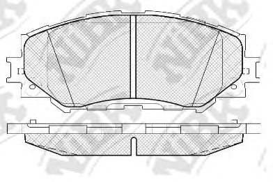 Купить NIBK PN1524 Колодки тормозные TOYOTA AURIS 1.4-1.6 07-/COROLLA 1.4 07-/RAV 4 06- передние PN1524