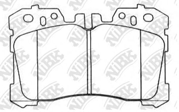 Купить NIBK PN1833 Колодки тормозные дисковые LEXUS LS460-600 06- PN1833