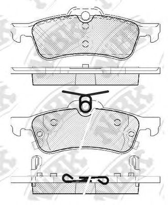 Купить NIBK PN1840 Колодки тормозные дисковые TOYOTA YARIS 2005 PN1840