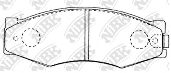 Купить NIBK PN2105 Колодки передние (NISSAN JUKE F15, TEANA I-II, MAXIMA J30, A32, TIIDA, SUZUKI SX-4) PN2105