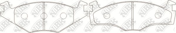 Купить NIBK PN2121 Колодки тормозные дисковые VW Golf-II/III,Jetta-II,Passat-II/III) PN2121