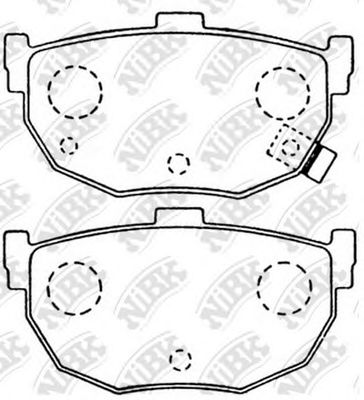 Купить NIBK PN2130 Колодки тормозные HYUNDAI ELANTRA 00-/LANTRA 90-00/KIA CERATO 04- задние PN2130