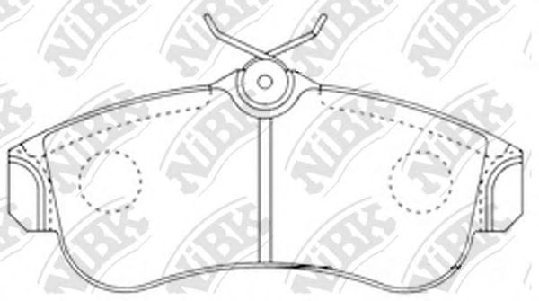 Купить NIBK PN2180 Колодки передние (NISSAN ALMERA N16, PRIMERA P11) PN2180