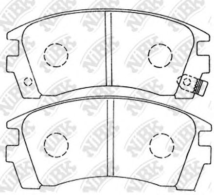 Купить NIBK PN2225 Колодки тормозные дисковые PN2225