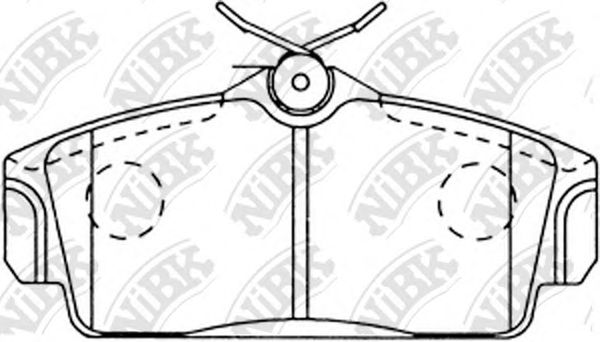 Купить NIBK PN2230 Колодки передние (NISSAN ALMERA N16, PRIMERA P11) PN2230