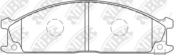 Купить NIBK PN2344 Колодки передние (NISSAN PATHFINDER (R50) II / PICK UP III (D22) / TERRANO I (WD21) / VANETTE) PN2344
