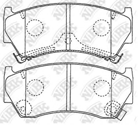 Купить NIBK PN2356 Колодки тормозные дисковые SUZUKI BALENO 1996-2002 PN2356