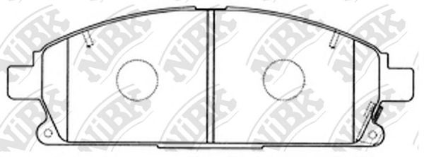 Купить NIBK PN2389 Колодки тормозные NISSAN PATHFINDER 97-04/X-TRAIL 01-07 передние PN2389