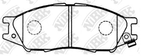 Купить NIBK PN2435 Колодки тормозные дисковые NISSAN SENTRA 2002 PN2435
